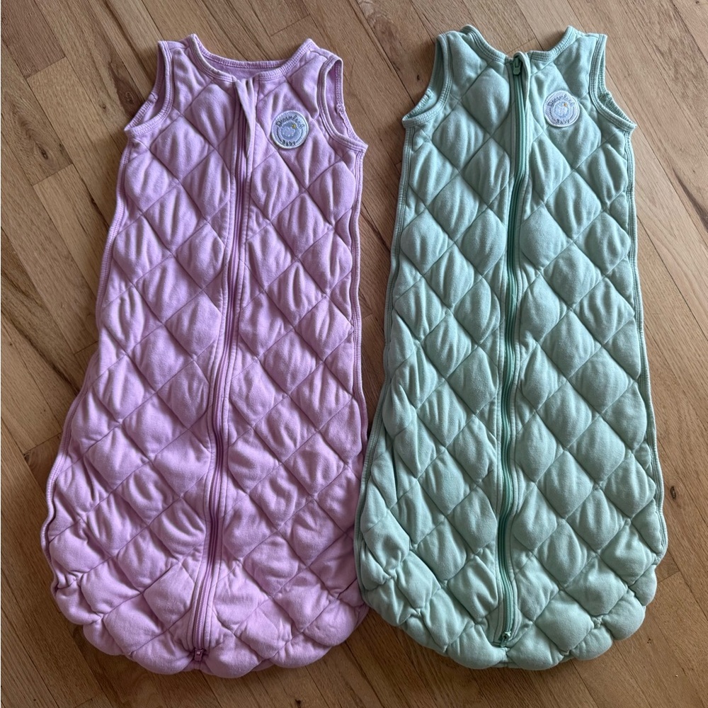 Dreamland Baby - Dream weighted sleep sacks size L 12-18 months Pink and Green